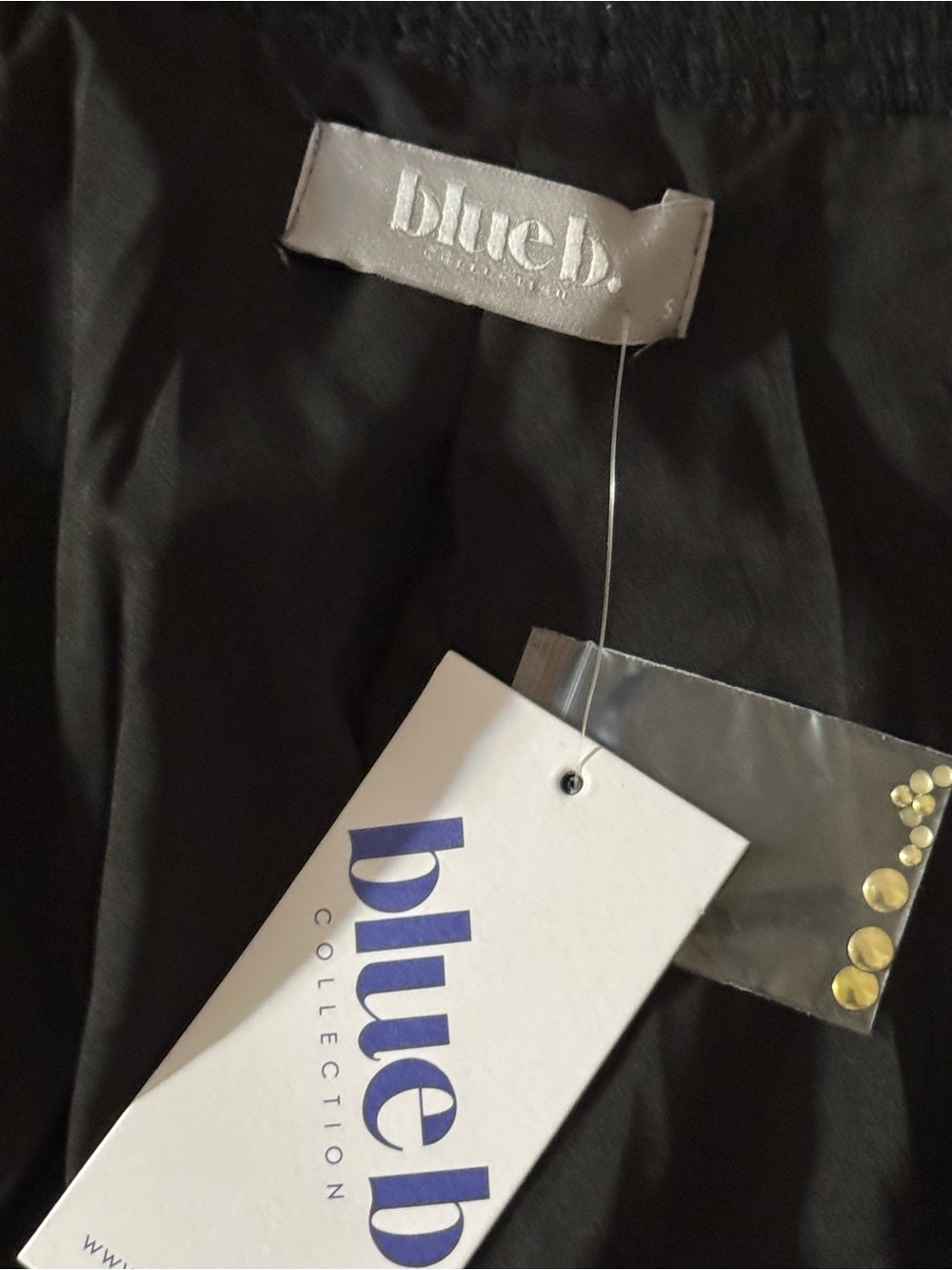 Black Fringe Blazer with Gold Stud Detailing - Picture 6 of 7